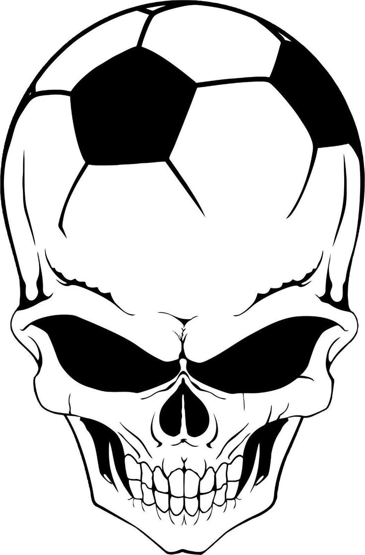 Soccer Skull Helmet Sports Ball Head Car Truck Window Vinyl Decal Sticker